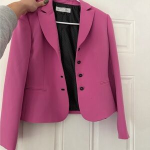 Tahari Fuchsia business professional hot pink trendy Women's Suit Jacket